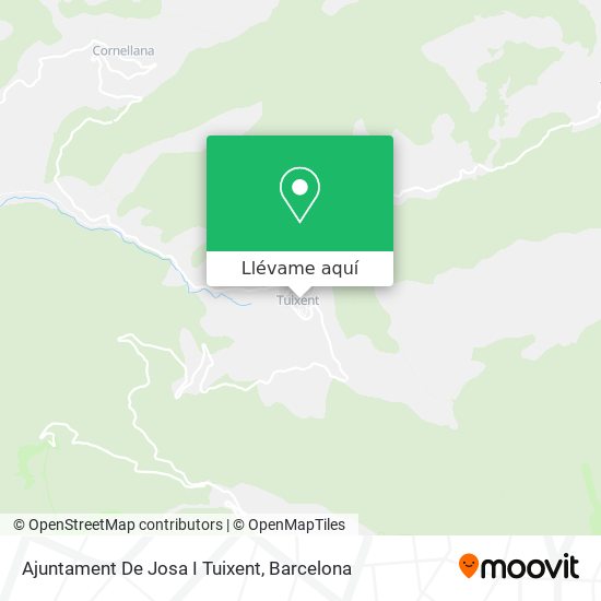 Mapa Ajuntament De Josa I Tuixent