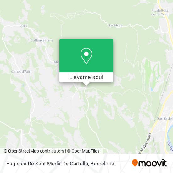 Mapa Església De Sant Medir De Cartellà