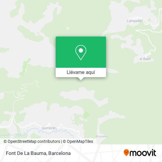 Mapa Font De La Bauma