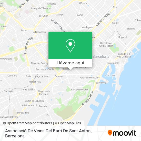 Mapa Associació De Veïns Del Barri De Sant Antoni