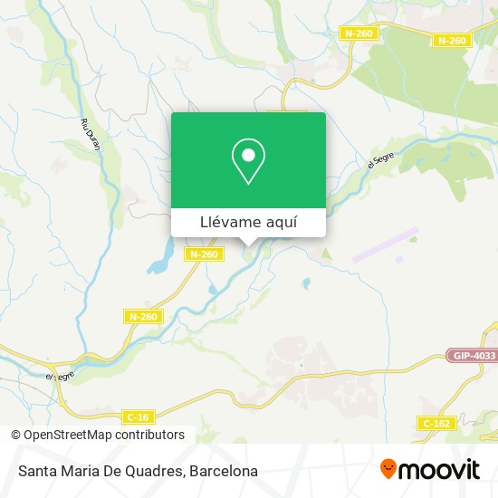 Mapa Santa Maria De Quadres
