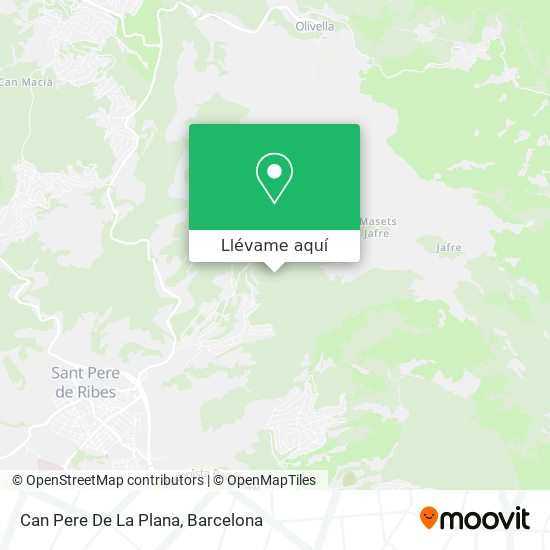 Mapa Can Pere De La Plana