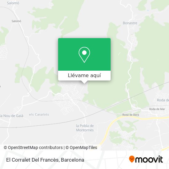 Mapa El Corralet Del Francès