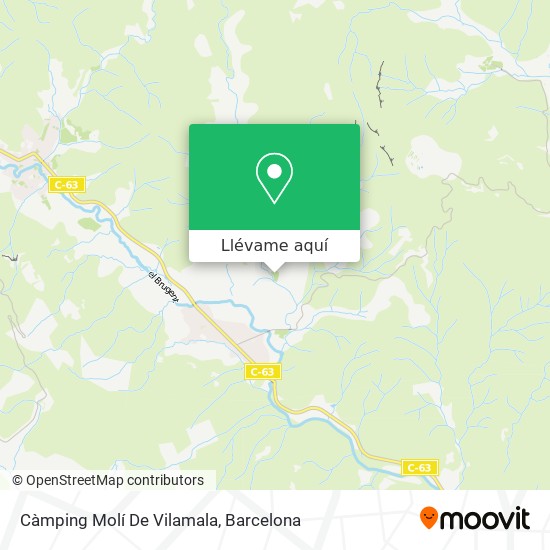 Mapa Càmping Molí De Vilamala