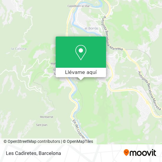 Mapa Les Cadiretes