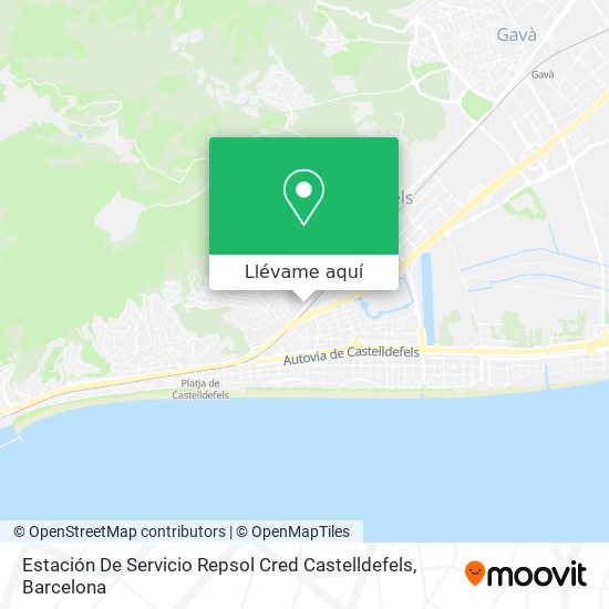 Mapa Estación De Servicio Repsol Cred Castelldefels