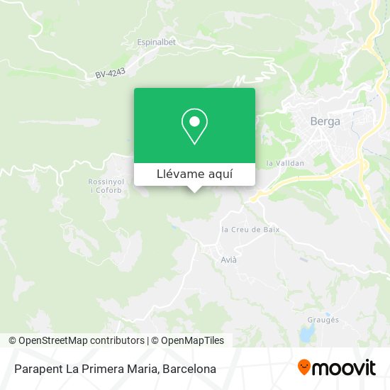 Mapa Parapent La Primera Maria