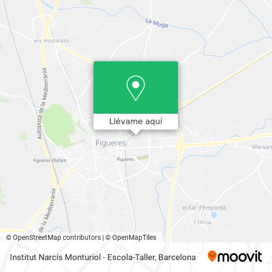 Mapa Institut Narcís Monturiol - Escola-Taller