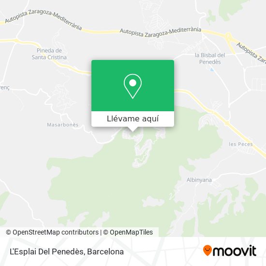 Mapa L'Esplai Del Penedès
