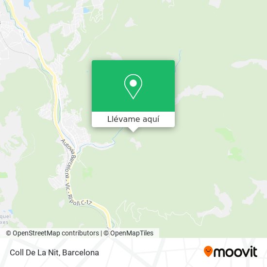 Mapa Coll De La Nit
