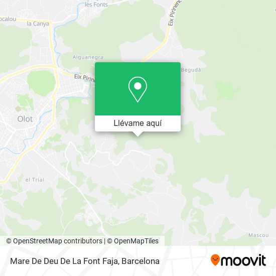 Mapa Mare De Deu De La Font Faja