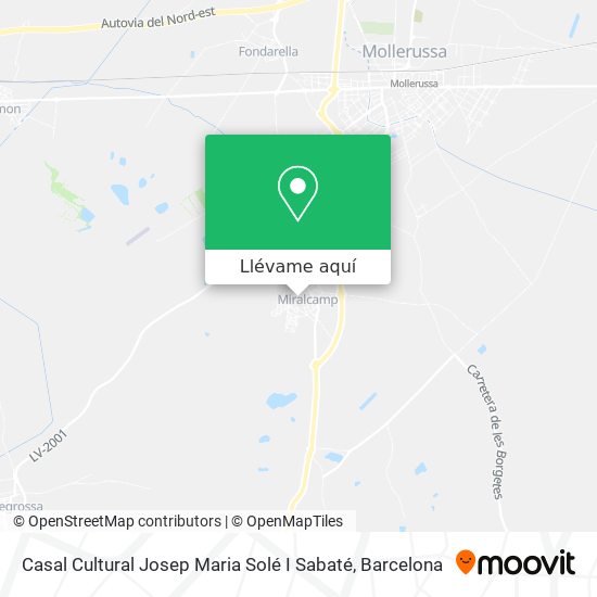 Mapa Casal Cultural Josep Maria Solé I Sabaté