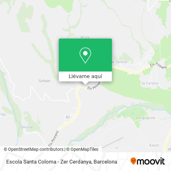 Mapa Escola Santa Coloma - Zer Cerdanya