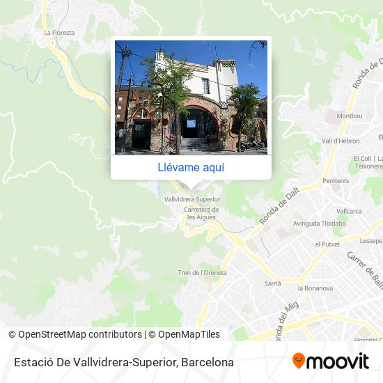 Mapa Estació De Vallvidrera-Superior