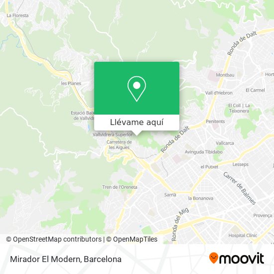 Mapa Mirador El Modern