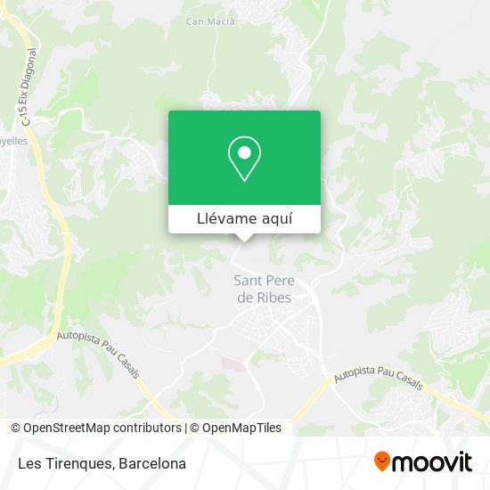 Mapa Les Tirenques