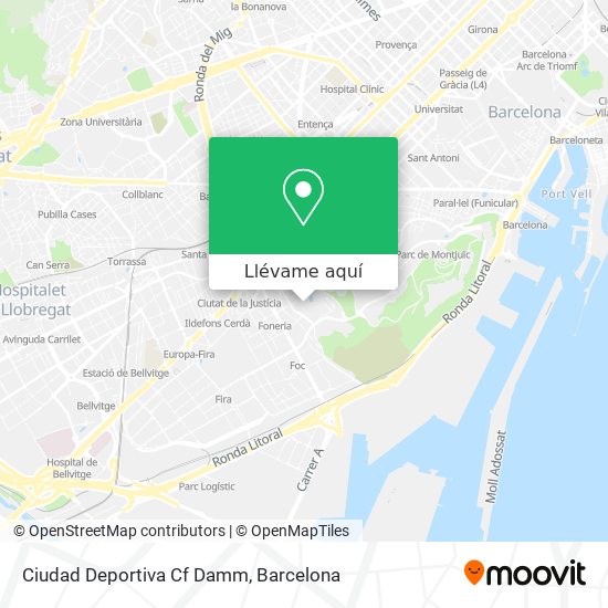 Mapa Ciudad Deportiva Cf Damm