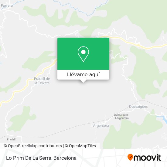 Mapa Lo Prim De La Serra
