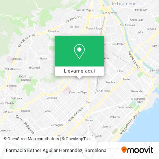 Mapa Farmàcia Esther Aguilar Hernández