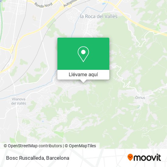 Mapa Bosc Ruscalleda