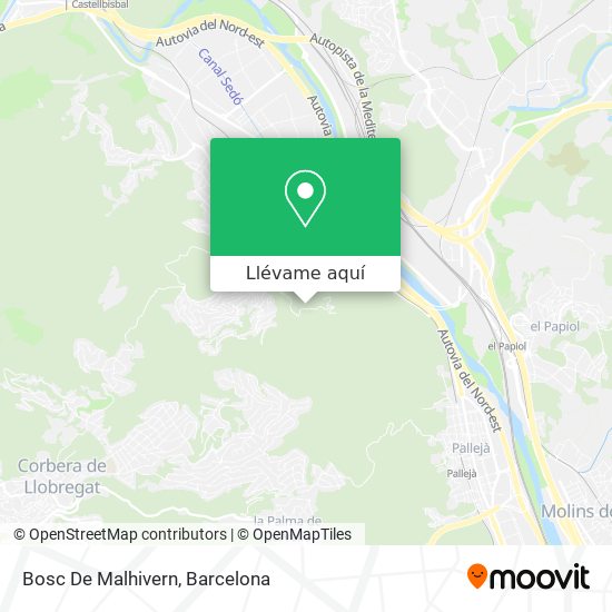 Mapa Bosc De Malhivern