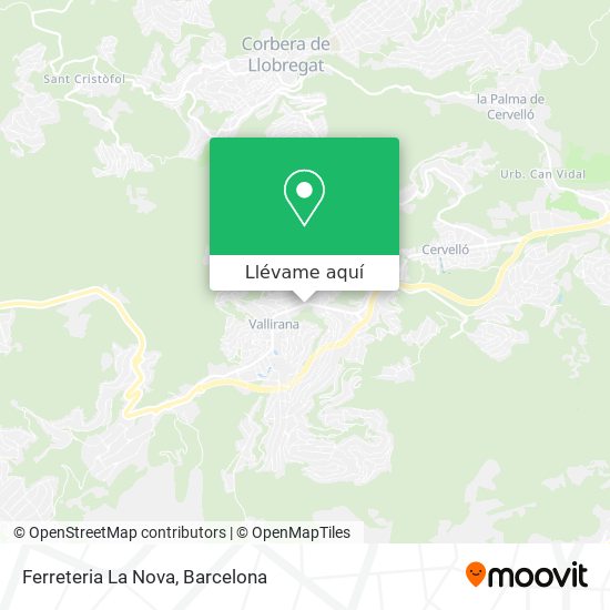 Mapa Ferreteria La Nova