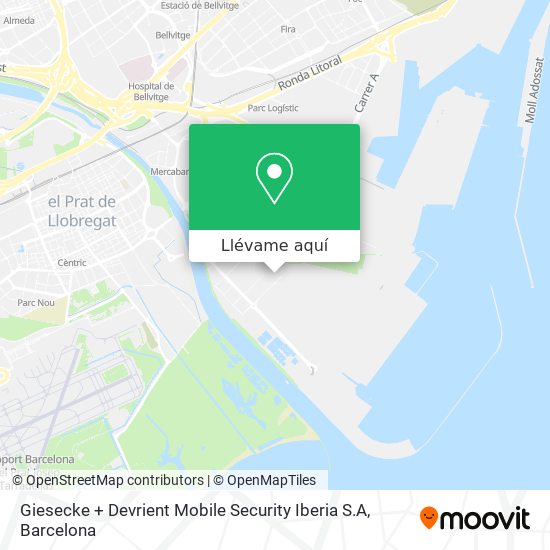 Mapa Giesecke + Devrient Mobile Security Iberia S.A