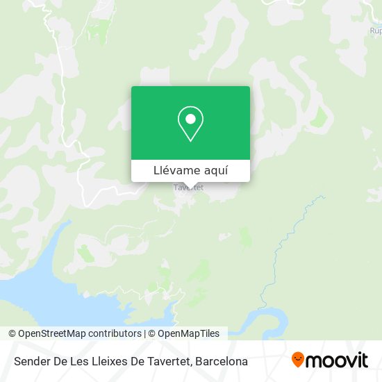 Mapa Sender De Les Lleixes De Tavertet