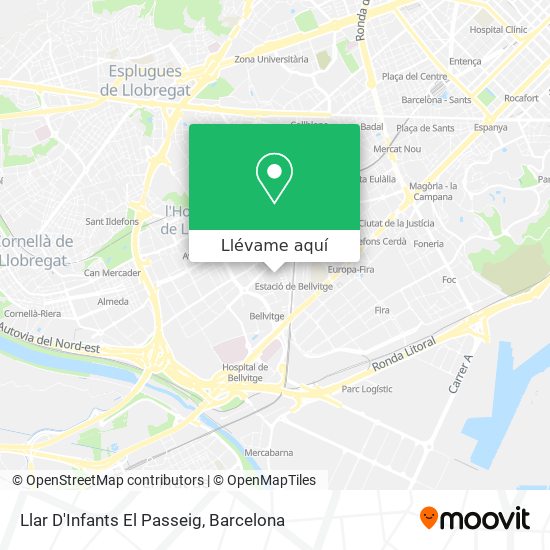 Mapa Llar D'Infants El Passeig