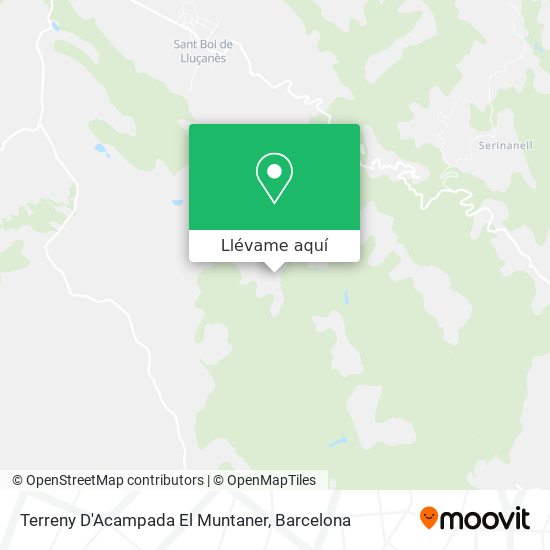 Mapa Terreny D'Acampada El Muntaner