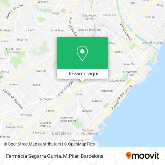 Mapa Farmàcia Segarra Gurria, M.Pilar