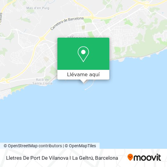 Mapa Lletres De Port De Vilanova I La Geltrú