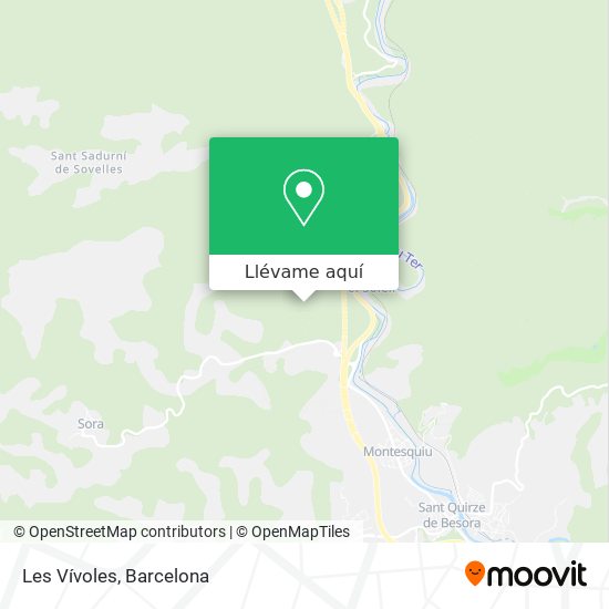 Mapa Les Vívoles