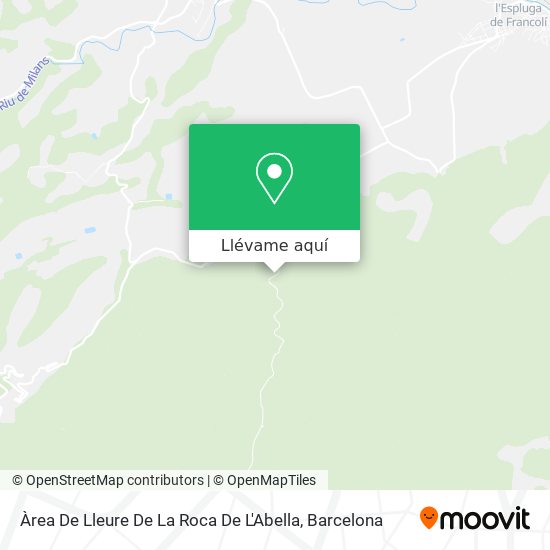 Mapa Àrea De Lleure De La Roca De L'Abella