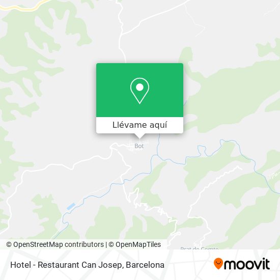 Mapa Hotel - Restaurant Can Josep