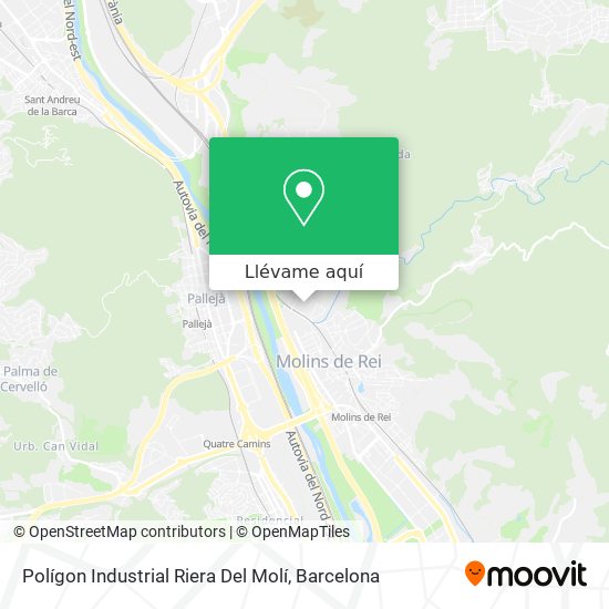 Mapa Polígon Industrial Riera Del Molí
