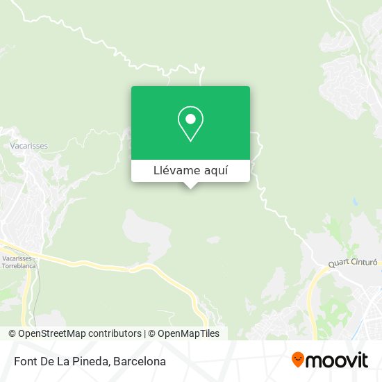 Mapa Font De La Pineda