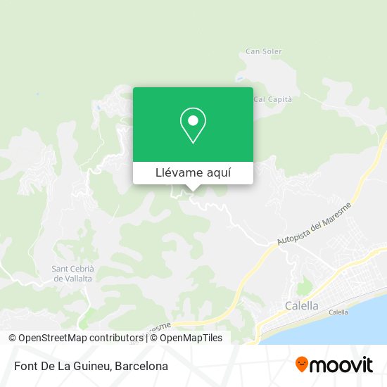 Mapa Font De La Guineu