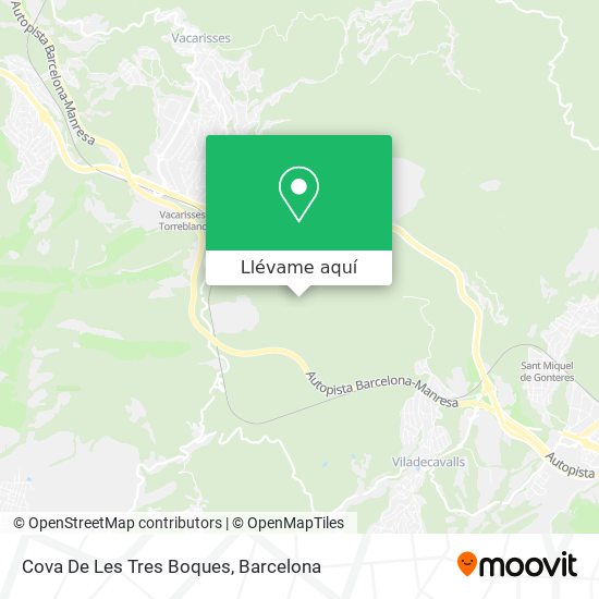 Mapa Cova De Les Tres Boques