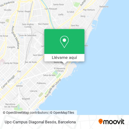 Mapa Upc-Campus Diagonal Besós