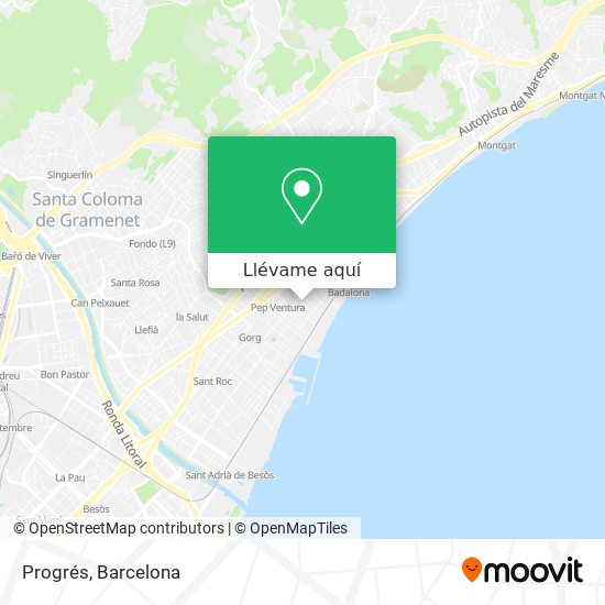 Mapa Progrés