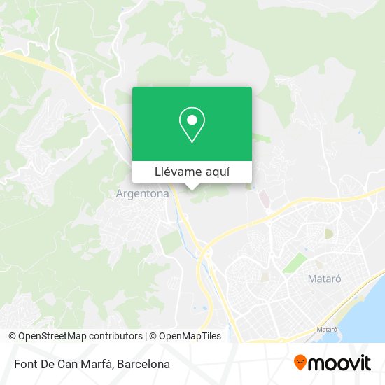 Mapa Font De Can Marfà