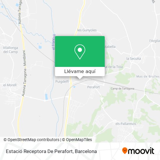 Mapa Estació Receptora De Perafort