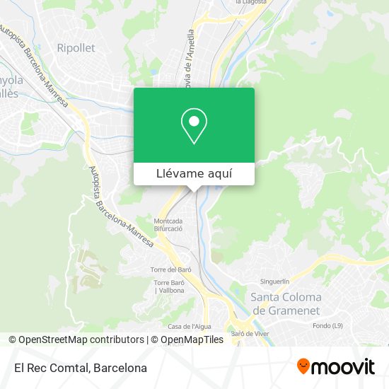 Mapa El Rec Comtal