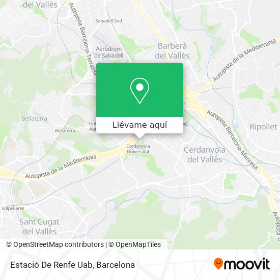 Mapa Estació De Renfe Uab