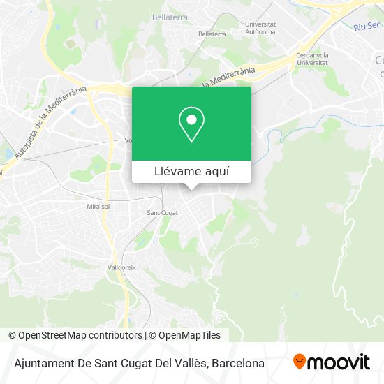 Mapa Ajuntament De Sant Cugat Del Vallès