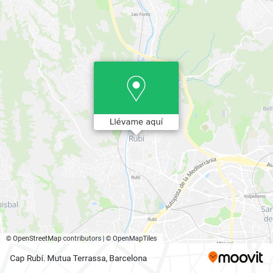 Mapa Cap Rubí. Mutua Terrassa