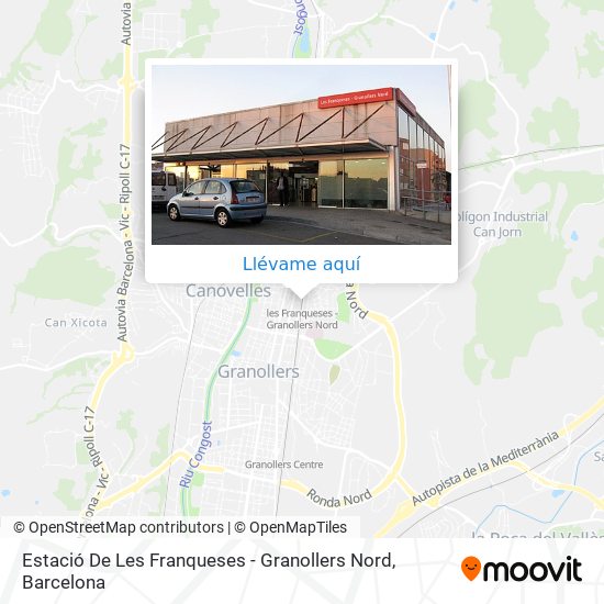 Mapa Estació De Les Franqueses - Granollers Nord