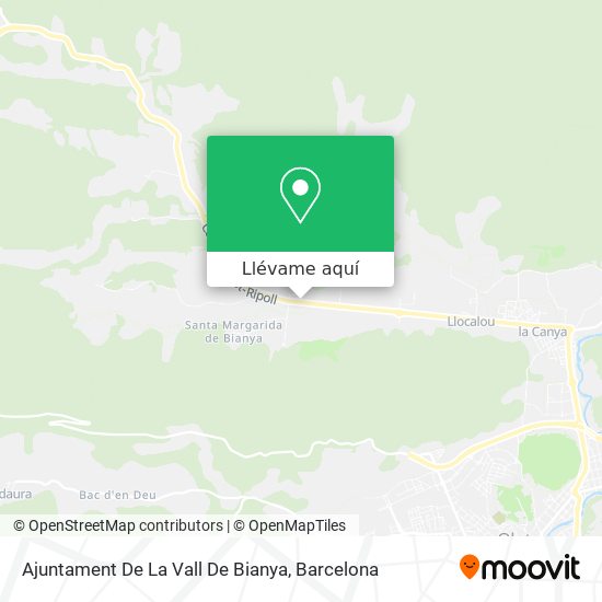 Mapa Ajuntament De La Vall De Bianya
