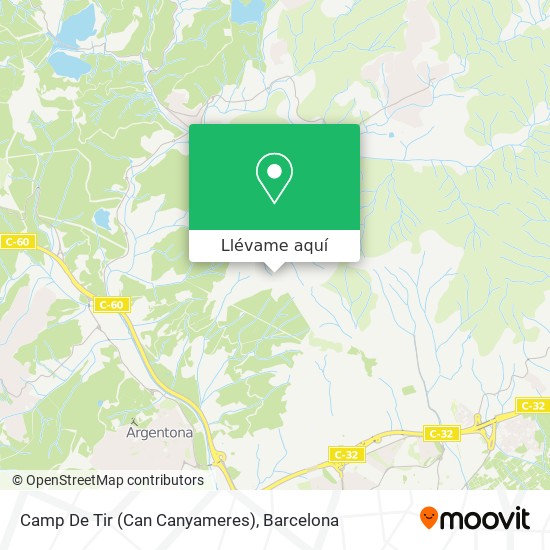 Mapa Camp De Tir (Can Canyameres)